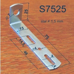 Kątownik niesymetryczny 75 x 25 x 15 mm 1szt.
