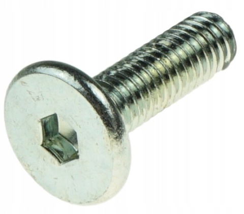 Śruba meblowa imbus łeb płaski M6x12 mm 100szt