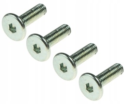 Śruba meblowa imbus łeb płaski M6x25 mm 100szt