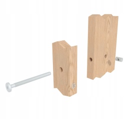 Śruba meblowa złota imbus łeb płaski M6x35 mm 100szt