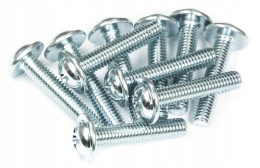 Wkręt podkładkowy śruba M4x10mm ZN DIN967 50szt