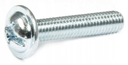 Wkręt podkładkowy śruba M4x10mm ZN DIN967 50szt