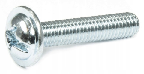 Wkręt podkładkowy śruba M4x10mm ZN DIN967 50szt