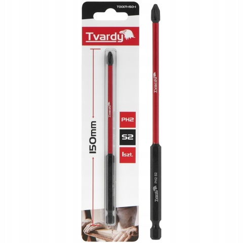 BIT GROT UDAROWY 150mm PH2 STAL S2 KOŃCÓWKA DO WKRĘTARKI TVARDY
