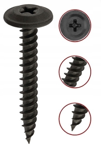 Wkręty uniwersalny podkładkowy czarny fosfat 4,2 x 25 mm 500 szt.