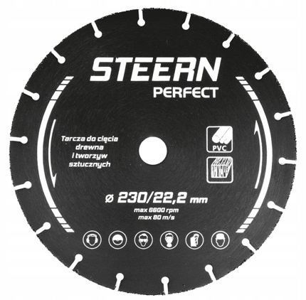 Tarcza Steern Perfect 22,2 x 115 mm Drewno Plastik