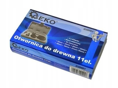 Otwornica do drewna 11 el.19-64mm GEKO G30001